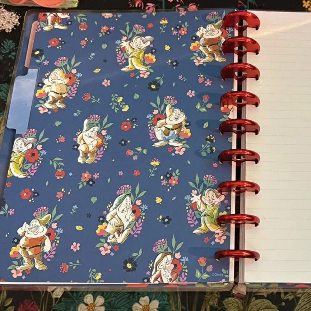 Happy Planner Disney Snow White Classic Journal w/red metal discs